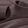 300g Peso Pesado Manga Corta Fábrica Directa Cuello Medio Alto Terciopelo Alemán Ropa Interior Otoño Hombro Normal Corte Ajustado Camiseta de Manga Larga Ropa Interior Sudadera