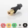 En stock Karcher K2-k7 lavadora de autos pistola de agua adaptador de recipiente de espuma conexión rápida de 1/4 boquilla de cinco colores de alta presión