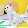 Roupa de Esterilização para Gatos de Estimação, Roupa Pós-Parto para Gatos, Roupa Cirúrgica, Roupa Anti-Lambida para Desmame, 23 Roupa de Esterilização para Gatos Flor de Trevo Quatro Folhas