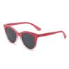 Gafas de sol Cat-Eye Bicolor Estilo Europeo y Americano Jamie 22007 para Mujer, Moda y Únicas Versión Coreana con Remaches Largos, Gafas de Sol Estilo Ins