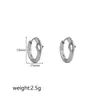 Brincos Geométricos de Aço Inoxidável Europeus e Americanos para Mulheres, Estilo Minimalista, Ear Cuffs de Luxo Versáteis da Moda, Atacado