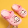 Sandálias e chinelos infantis Hello Kitty para meninas, com solado macio e antiderrapante, para áreas internas e externas, calçados de praia para bebês