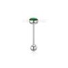 Europa y Estados Unidos Amazon EBAY acero inoxidable lengua uña aceite flash Estrella redonda anillo de lengua perforación joyería ventas directas de fábrica