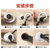 Tapa para orificio de cable de escritorio de computadora, tapa selladora de caja de gestión de cables de escritorio, anillo decorativo para escritorio, tapa de orificio, tapa de orificio redondo