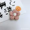 Série de Cores Morandi Crepe Flor de Cinco Pétalas Acessórios DIY Laço de Tecido Acessórios de Cabelo Semi-Acabados Acessórios para Roupas