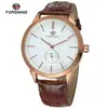 Forsining Moda Casual Europea y Americana para Hombre Sencillo Mecánico Semiautomático Reloj al por Mayor Otro