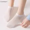 2026 Novo Estilo Meias Curtas Lycra Algodão Primavera e Verão Malha Fina Respirável Casuais Meias Cano Baixo Femininas Antiderrapantes Não Caem Meias Femininas