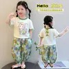 Conjunto de Verão para Meninas 2026 Novo Estilo Super Fofo Infantil com Calça Antimosquito, Leve e Muito Atraente Roupa de Verão