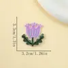 Adesivos de Tecido Bordados de Flores Desenho Animado Adesivos de Patch Autoadesivos para Passar a Ferro Decoração de Grampo de Cabelo Lenço Acessórios para Roupas Infantis Caderno de Mão