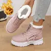 Botas Martin para mujer de talla grande de comercio exterior transfronterizo 2026 nuevos zapatos de algodón para otoño e invierno botines cortos zapatos deportivos casuales de felpa de caña alta para mujer