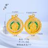 Tienda de oro Puzuo mismo estilo oro arena accesorios DIY colgante Bao Xianghua Huang Cai Shen Jin Yu Mantang collar de nuevo estilo chino para mujer