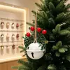 Festival de Natal Sino de Ferro Forjado Tocando Pingente Enfeites Acessórios de Decoração para Árvore de Natal Adereços Janela Decoração de Natal