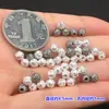 Prata Esterlina S925 Padrão Círculo Vintage Bolinhas Redondas com Bolinhas Pontilhadas Contas Espaçadoras Joias de Cristal Pulseira Trançada Colar Acessórios DIY Feitos à Mão