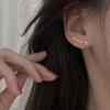 Pendientes con agujeros para las orejas, pendientes para mujer, estilo sencillo y frío, pendientes pequeños para mujer, nueva moda 2022, temperamento sencillo y combinable.