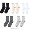 Calcetines para Mujer Primavera y Verano Nuevos Color Sólido Casual Tubo Largo Apilados Color Caramelo Transpirables Absorbentes de Sudor Calcetines de Media Caña para Mujer