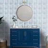 Adesivos de Azulejo 2D Planos Cruzados Coloridos Quadrados Imitação de Azulejo Adesivos de Parede Cozinha Banheiro Autoadesivos Renovação de Parede