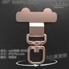 Soporte para Teléfono Móvil con Clip Metálico Giratorio de 360 Grados, Conexión Fija Giratoria de Acero Inoxidable, Duradero y Resistente, Correa para Teléfono Móvil