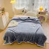 Manta de vellón de burbujas personalizada para uso doméstico transfronterizo, manta para sofá de dormitorio, personalización de manta de color liso