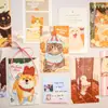 Señor. Serie de Postales Caja de Historias de Patitas de Papel Tarjetas de Material Lindo para Manualidades Postales de Mensajes para Estudiantes