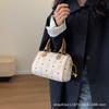 Bolso de mano de alta gama con estampado de oso, estilo retro, bandolera de verano, bolso de mano versátil y moderno.