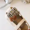 Zapatos para bebés y niños pequeños para niñas, nuevos zapatos de princesa huecos con lazo, sandalias de verano de cereza de dibujos animados para bebés niñas