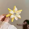 Dulce pasador de flores artificiales estilo navideño, pinza de cocodrilo de estrella de mar, dulce accesorio para fotos de niña, pasador, accesorio para el cabello