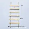 Escalera de Escalada para Gatos DIY de Madera con Plantas Verdes, Estructura de Escalada de Madera para Mascotas, Puente Colgante, Escalera Suave de Madera Maciza que Ahorra Espacio, Estructura de Escalada para Gatos