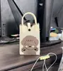 Nova Bolsa de Celular Desenho Animado, Conveniente para Sair, Bolsa de Tricô Portátil, Mini Bolsa Transversal de Pulso, Bolsa de Ombro Único