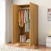 Armário moderno minimalista de madeira maciça para quarto de casa armário de armazenamento armário expositor em forma de J para aluguel de apartamento pequeno