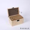 Caja de Madera Maciza para Té Suelto, Caja de Té Pu'Er Paquete de 0.5 kg, Caja Vacía de Empaque de Té Viejo, Lata de Té Quemada al Carbón Caja de Regalo