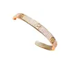 Pulsera de Letras de Zirconia Estilo Palacio Retro Europeo y Americano Moda Simple Temperamento Pulsera Lujo Ligero Joyería de Gama Alta Venta al por Mayor