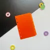 Página Separadora Naranja de Hojas Sueltas, Núcleo de Reemplazo de Hojas Sueltas para Clasificación de Datos A7, Núcleo de Reemplazo de Hojas Sueltas de 6 Páginas.