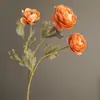 3 Cabeças de Peônias Japonesas com Textura Aveludada, Arranjos Florais de Casamento de Alta Qualidade, Decoração de Casa, Arranjos de Flores, Adereços de Fotografia
