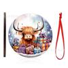 Enfeites de Madeira Transfronteiriços Decorações de Natal Etiquetas para Árvore de Natal Artesanato de Feriado Decorações Penduradas de Madeira Presentes de Desenho Animado