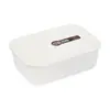 Fiambrera de plástico de grado alimenticio con compartimentos, sellada, para refrigerador, congelador, crisper, apta para microondas, fiambrera para estudiantes