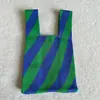 Bolso de Mano Grueso de Alto Peso Estilo Ins, Bolso Tote de Moda, Bolso Cubo Sencillo, Bolso Tejido para el Día de la Diosa