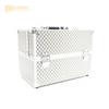 Caja de almacenamiento de aluminio portátil de fábrica para cosméticos, kit de arte para uñas de tatuaje, pestañas, caja para pedicura