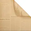 Retro Nostalgia Texto en Inglés Periódico Papel Kraft Periódico en Inglés Regalo Papel de Regalo para Flores Venta al por Mayor