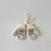 Luvas infantis de uma panela inverno novo ins pelúcia velo - forrado dos desenhos animados luvas de bebê luvas quentes à prova de vento