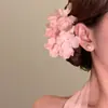 Nuevo Estilo Super Hada Flor Pinza para el Cabello Pinza Lateral Pasador Uso Diario Pinza de Garra de Flor de Tul Accesorio para el Cabello de Alta Gama para la Parte Posterior de la Cabeza