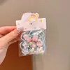 Laços de Cabelo de Polegar Desenho Animado Fofo para Crianças e Meninas, Elásticos de Cabelo Não Prejudiciais, Cordas de Cabelo de Bebê, Acessórios de Cabelo, Presilhas