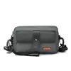 Bolso nuevo para hombre para negocios y desplazamientos, simple, casual, elegante, versátil, retro, ligero, hecho de tela Oxford, bandolera multicapa