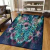 Temu SHEIN Felpudo Mandala Flor de Anacardo Felpudo Decorativo Felpudo con Impresión Digital JIT
