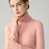 Suéter de cuello alto para mujer, corte holgado, capa base de punto, otoño e invierno, estilo cómodo y casual, top interior para mujer