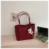 Bolsa Tote Retrô de Grande Capacidade Estilo Coreano para Mulheres 2026 Novo Modelo Simples Casual Tendência High-End Bolsinha de Ombro