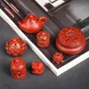 Bolsita de Loto Cinabrio Loto Loto Buena Suerte Bolsa Colgante para Coche Retro Colgante Cheongsam Solapa de Presión Tendencia Nacional Colgante Adornos para Colgar Seguros