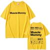 Camiseta Gráfica de Gimnasio 'Muscle Mommy' Meme Divertido Fitness Verano m