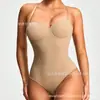 Body Moldeador Cruzado Europeo y Americano, Camisola sin Costuras, Triángulo sin Entrepierna, Moldeador Corporal para Control de Abdomen, Cinturilla, Levantamiento de Glúteos, Moldeador Corporal para Mujer