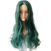 Descendientes 2 Peluca de Cosplay Disfraz de Niña para Halloween Pelo Rizado Morado Verde Mediano Largo Cabello Largo