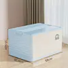 Caixa de Armazenamento Doméstica Grande Capacidade Plástico Espessado Caixa Basculante Roupas Colcha Brinquedo Caixa de Armazenamento Caixa de Armazenamento Dobrável